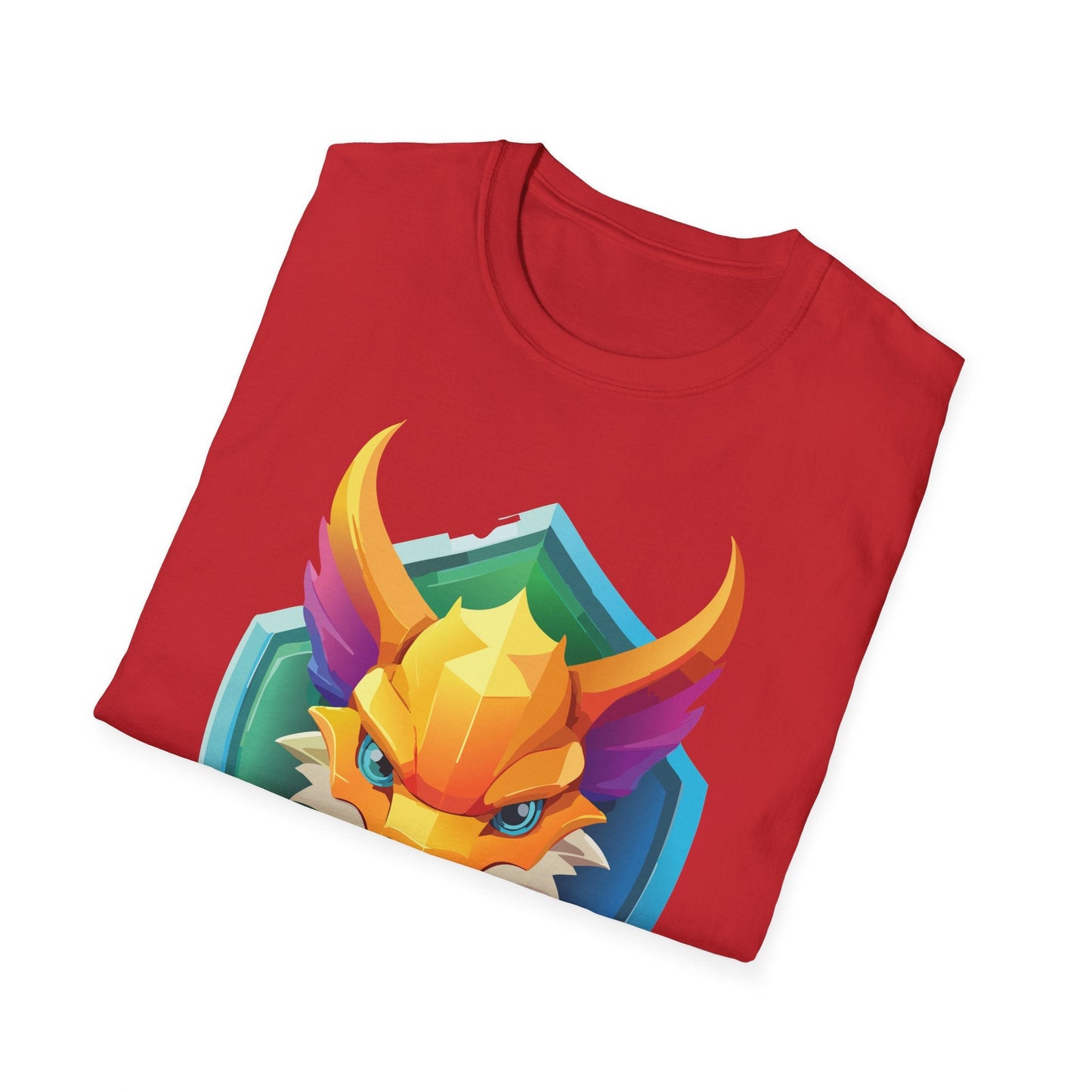 Dragon Graphic Unisex Cotton Softstyle Art Design Tee With Animals 11