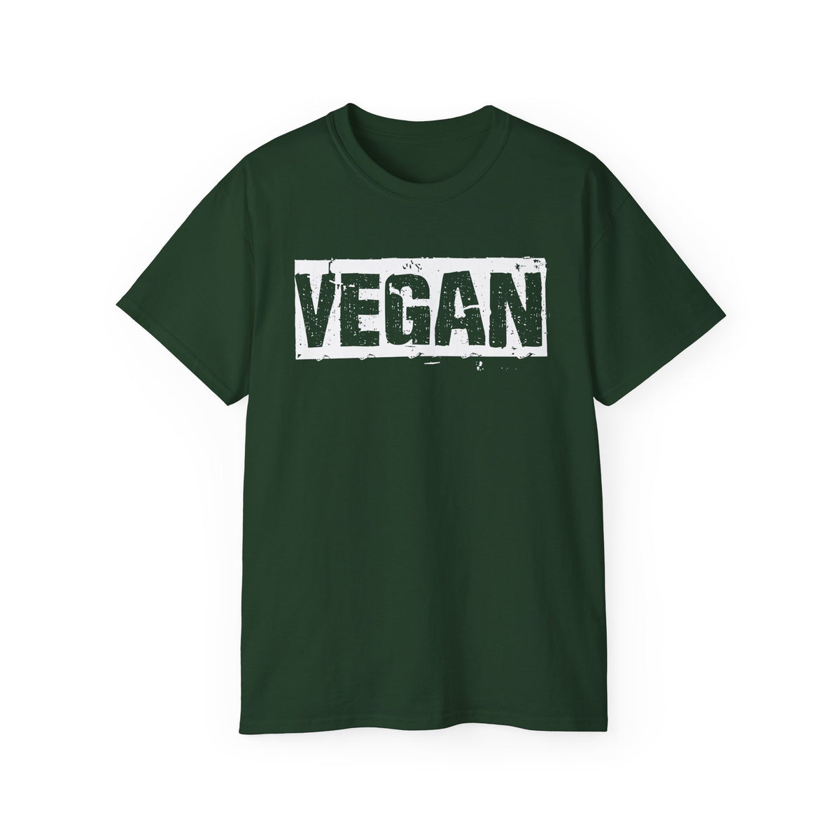 Vegan Block Stamp Tee | Bold Text Graphic T-Shirt