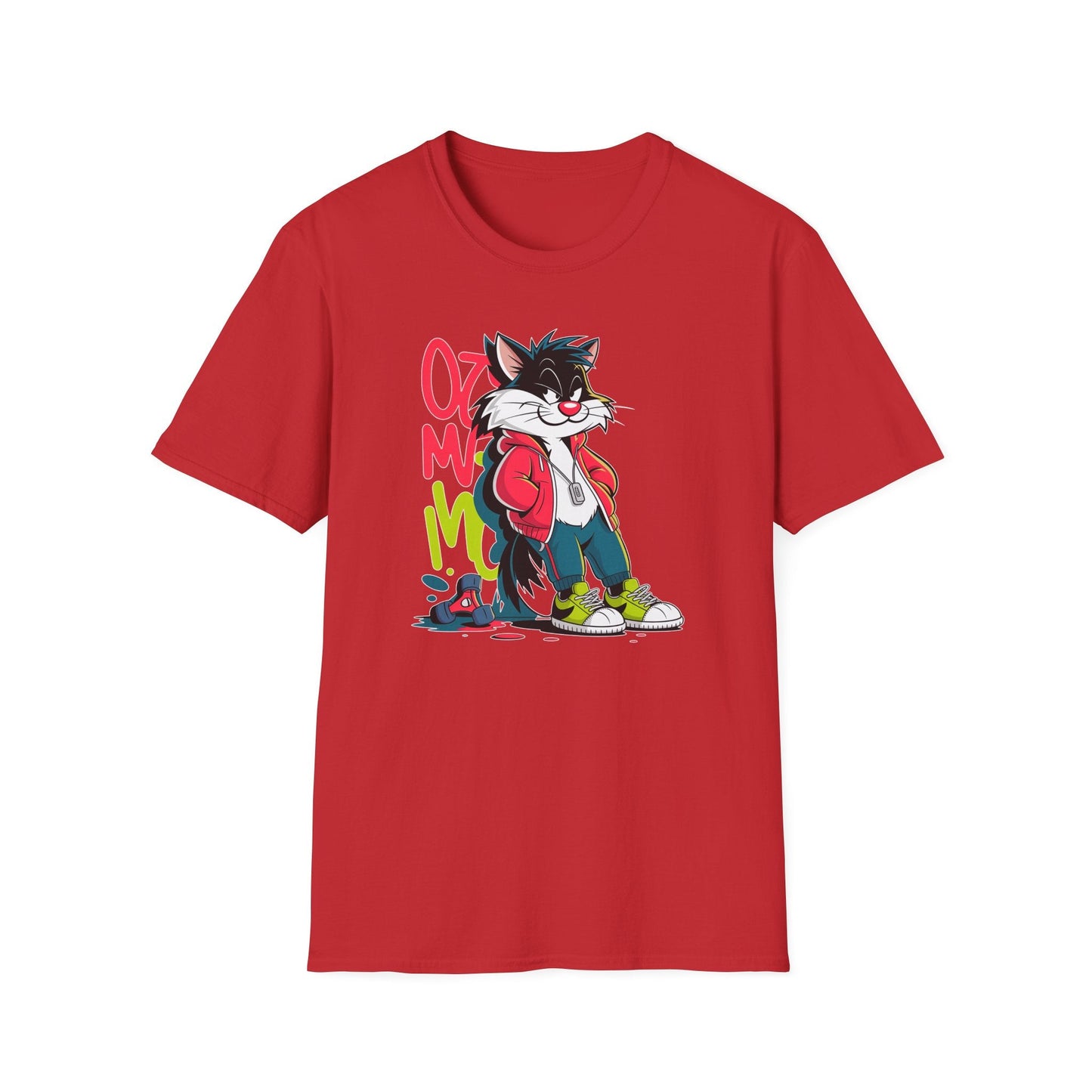 Cartoon T Shirt With Animals And Animation Tee For Unisex Softstyle Gildan 64000