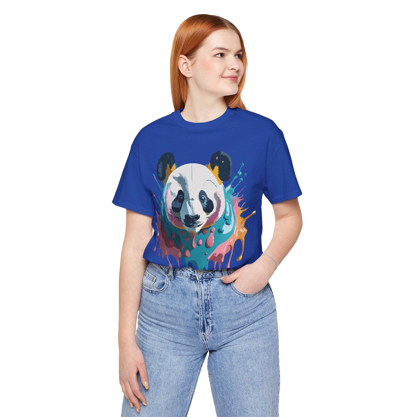 Panda Graphic Tee Unisex Short Sleeve Art Design By Adelpha Vintage Inspired Shirt