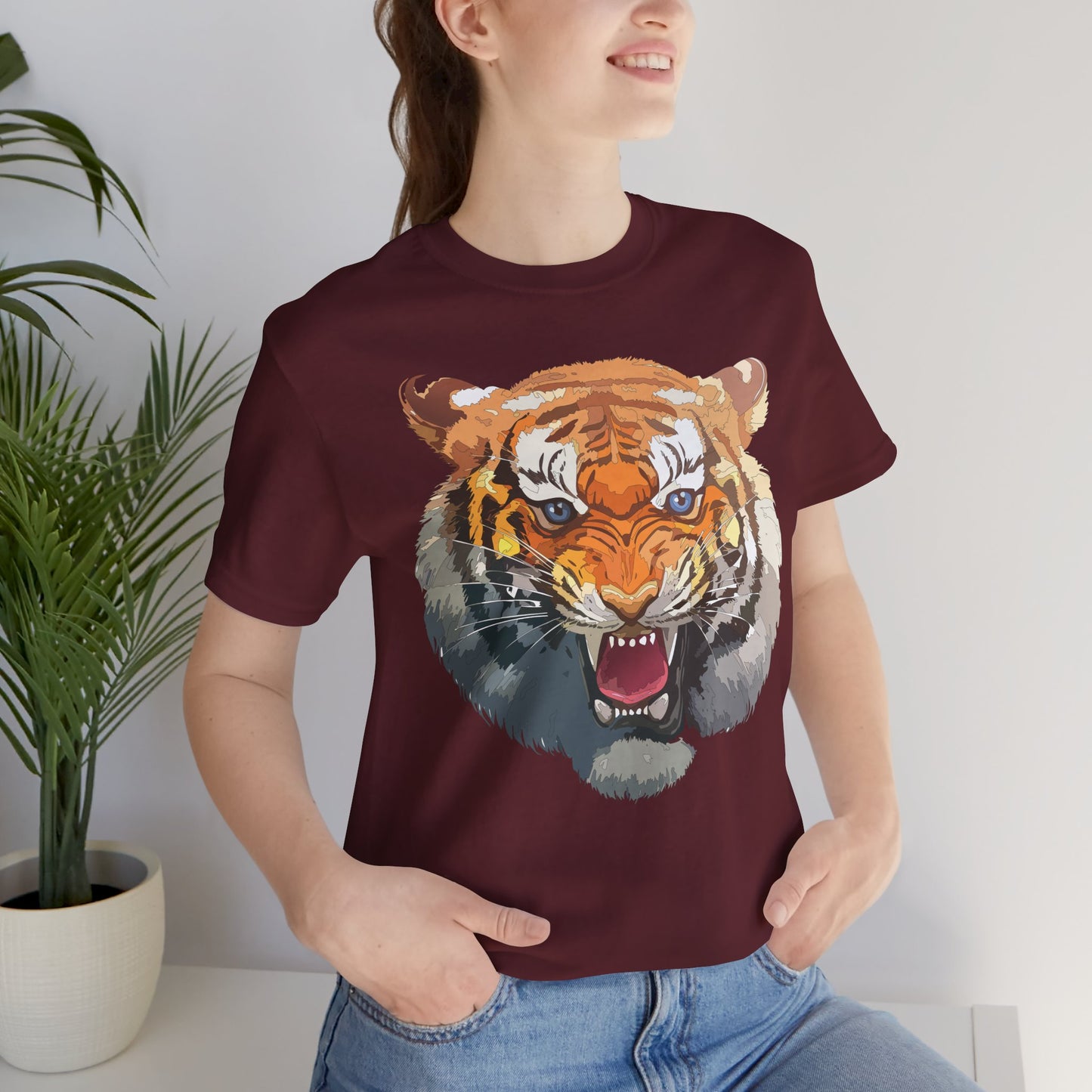 Tiger Shirt, Animal Shirt, T-Shirt with Tiger, Art Design Tee, Animal Tees, Safari T-Shirt, Graphic Design Tee 14