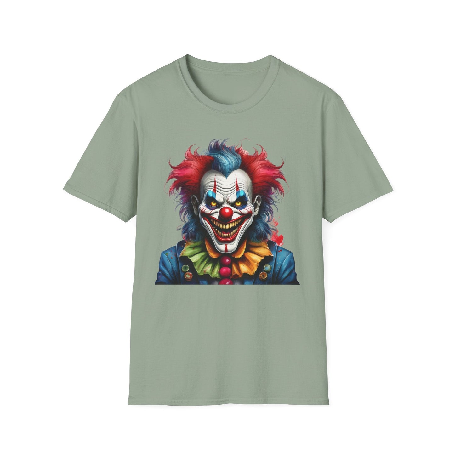 Unisex Clown Shirt Funny Man Tee Circus Theme Shirt Scary Man Shirt Softstyle Comfort