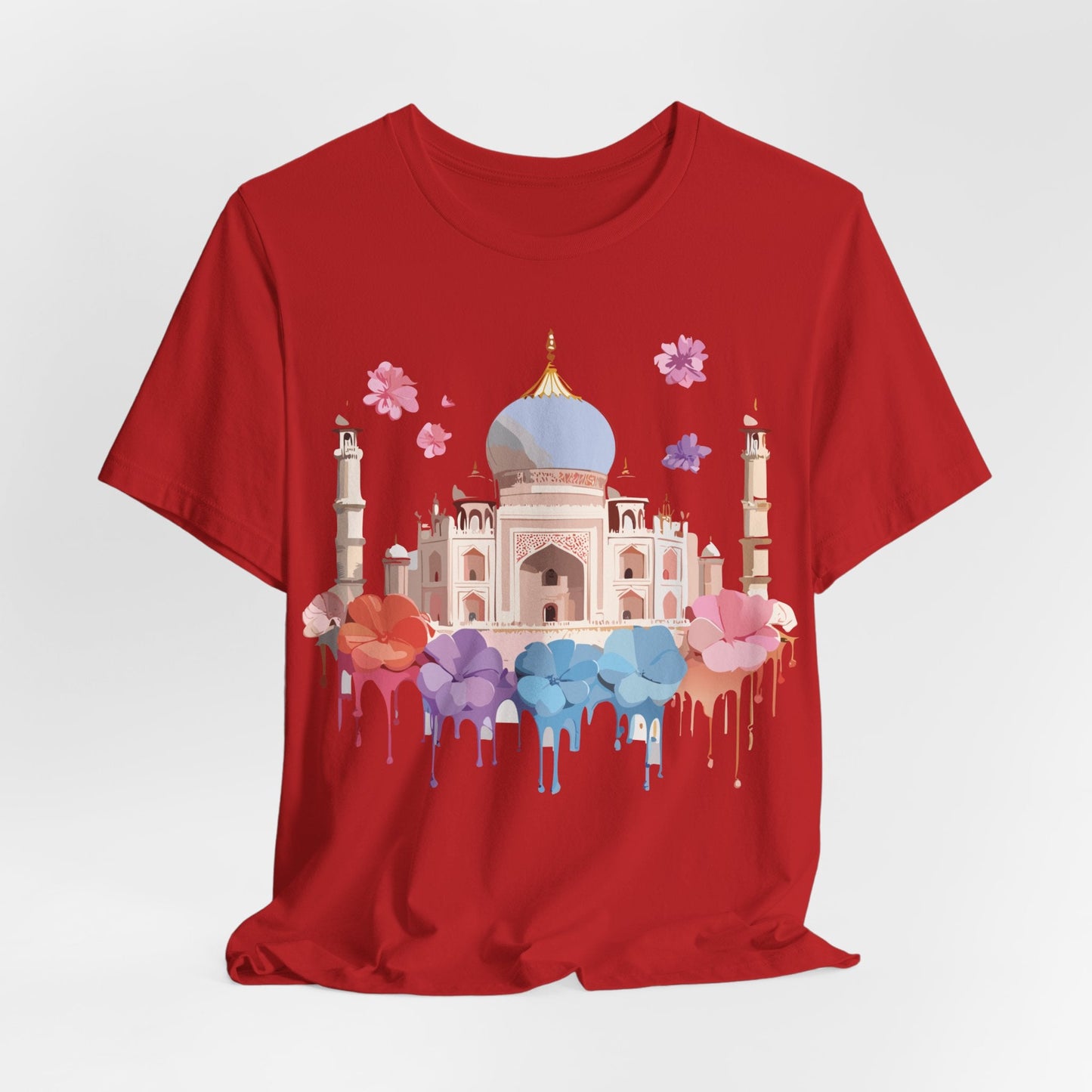 Taj Mahal Tourist Shirt Graphic Tee Unisex Vintage Inspired Adelpha Art Design Edition