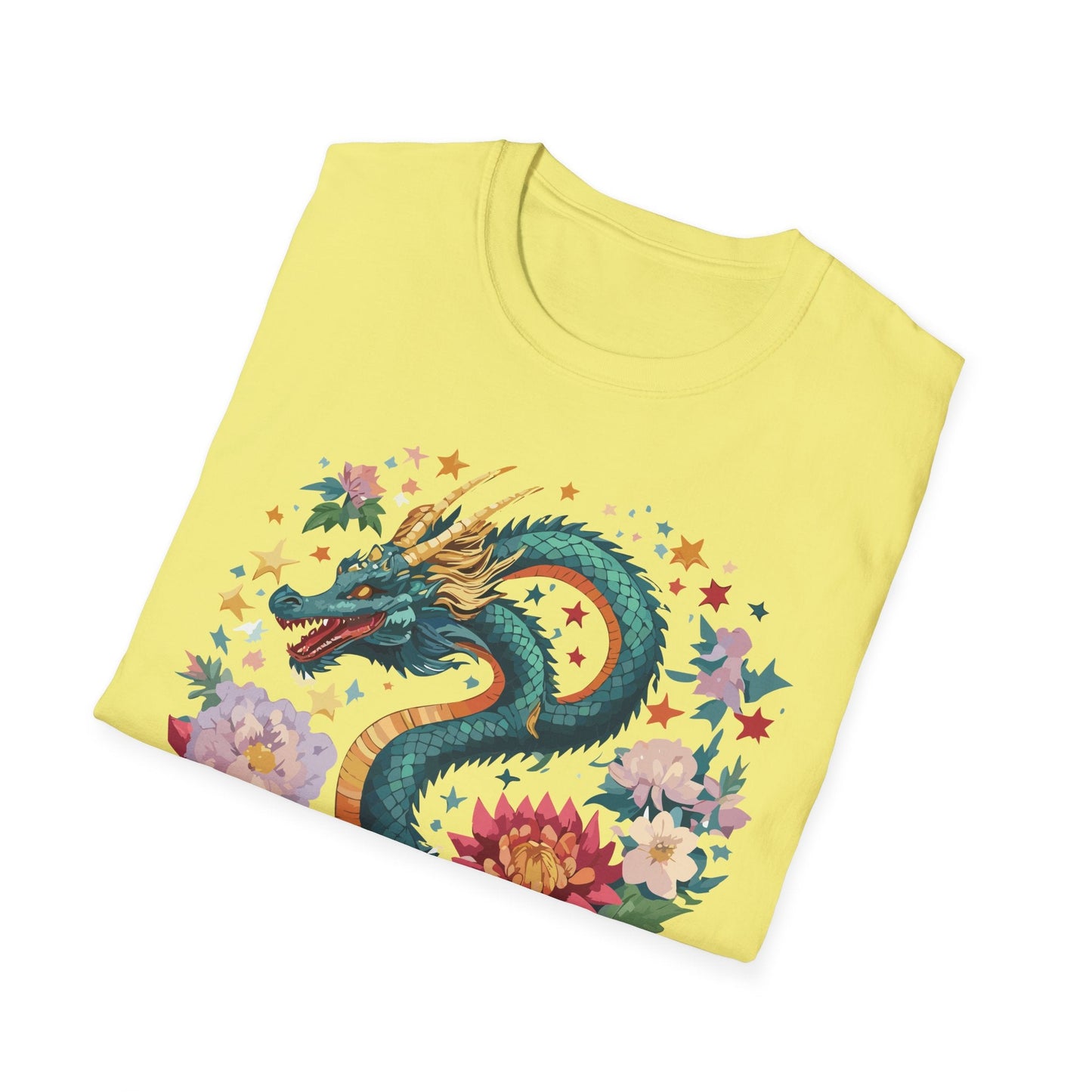 Dragon Graphic Unisex 100 Cotton Tee with Animal Artwork Design 4
