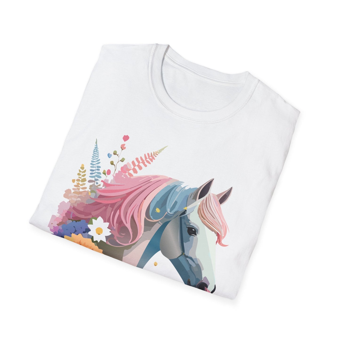 Horse Shirt Unisex Gildan Softstyle 64000 Cotton Tee With Animals