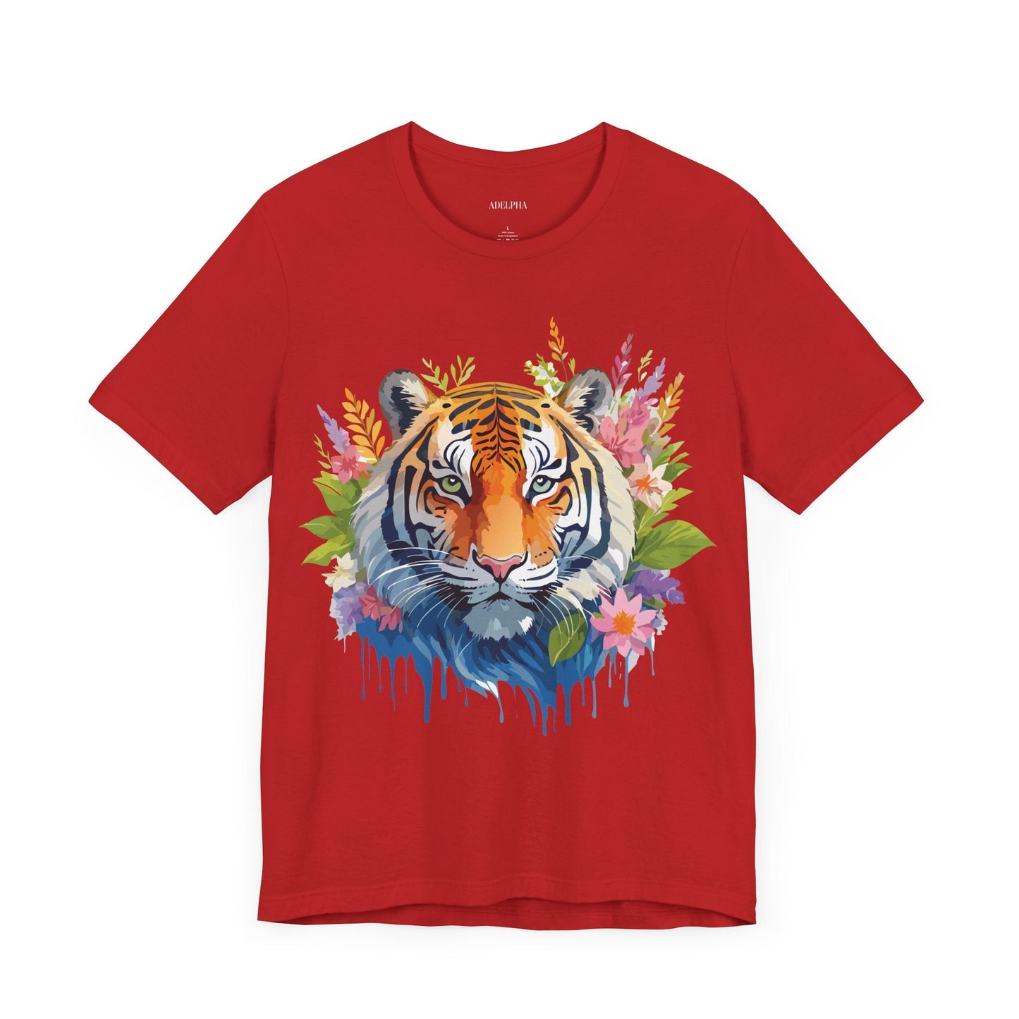 Tiger Graphic Tee Unisex Vintage Style Shirt With Original Adelpha Artwork Premium Quality