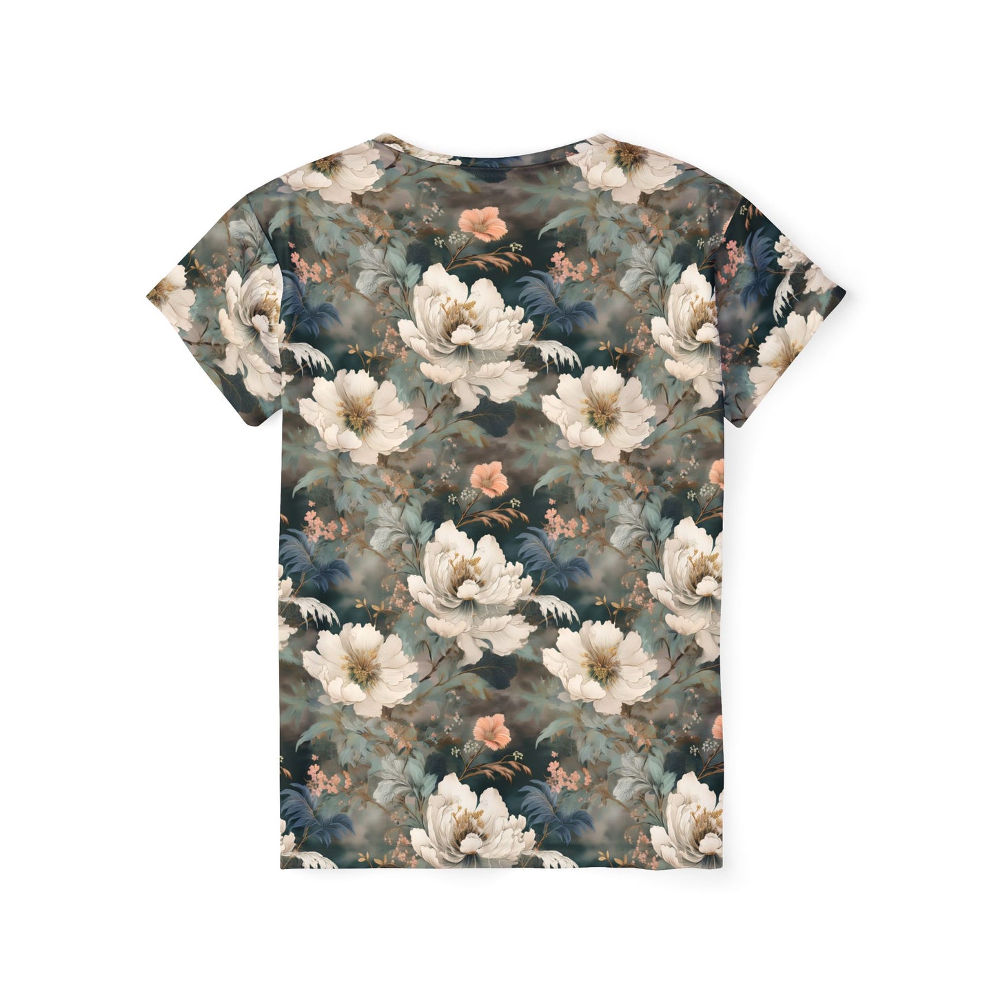 Women Poly T-Shirt with Floral Print