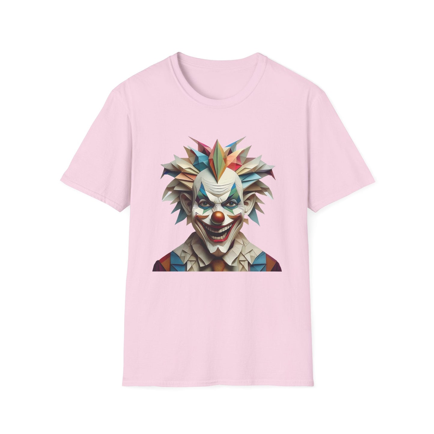 Clown Shirt Unisex Funny Circus Tee Gildan Softstyle 64000 Short Sleeve Cotton Tee