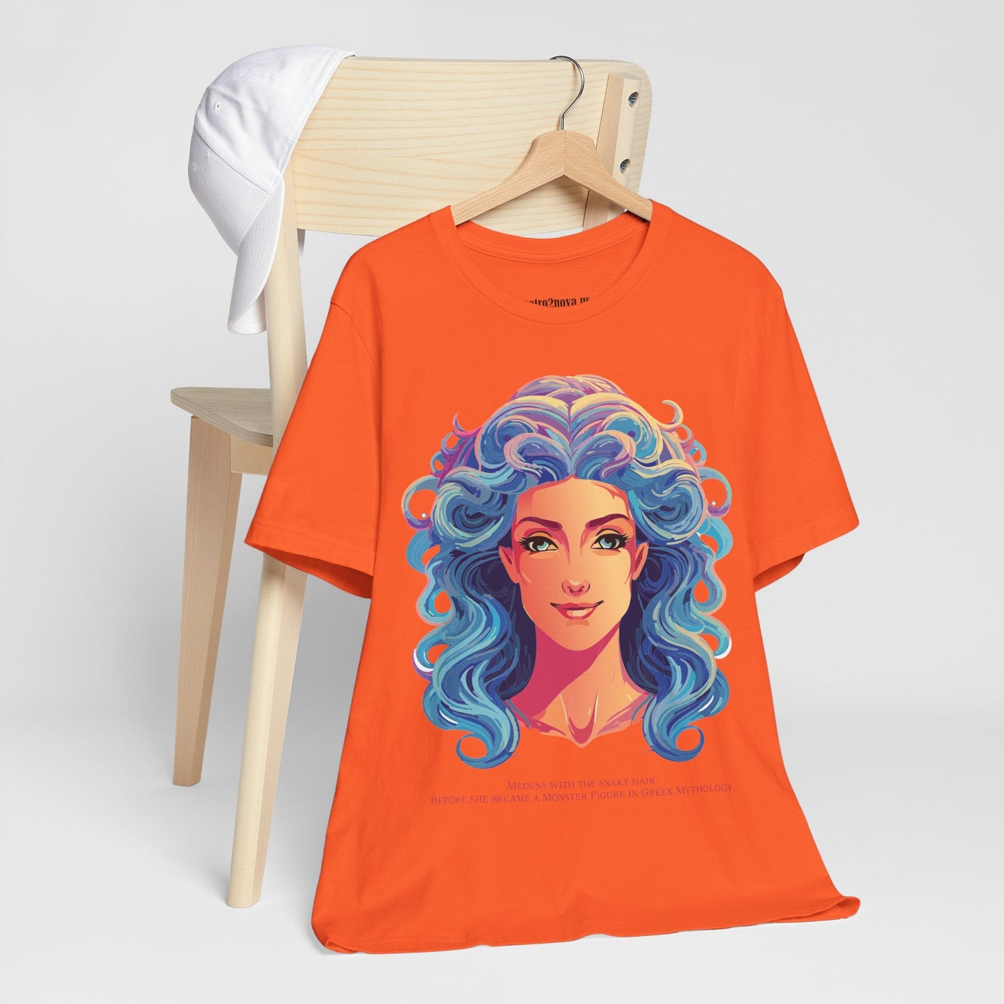 Goddess Medusa Graphic Cotton T Shirt Unisex Jersey Short Sleeve Original Artwork By Retro2Nova