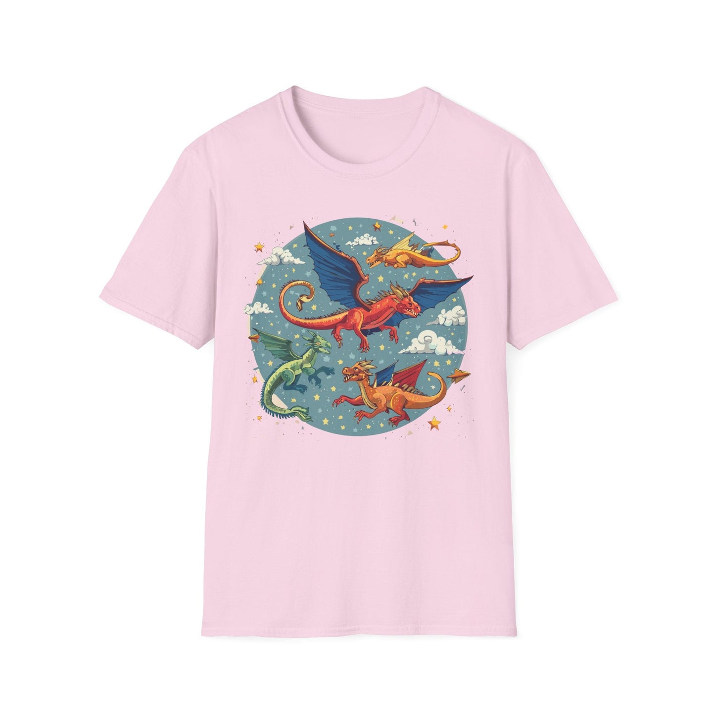Dragon Graphic Unisex 100 Cotton Tee with Animal Artwork Design 12