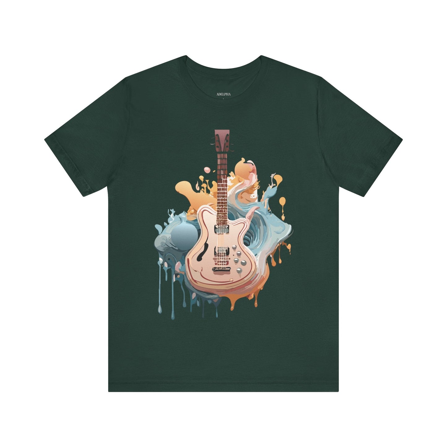 Adelpha Vintage Inspired Graphic Tee Unisex Jersey Short Sleeve Music Design Collectible