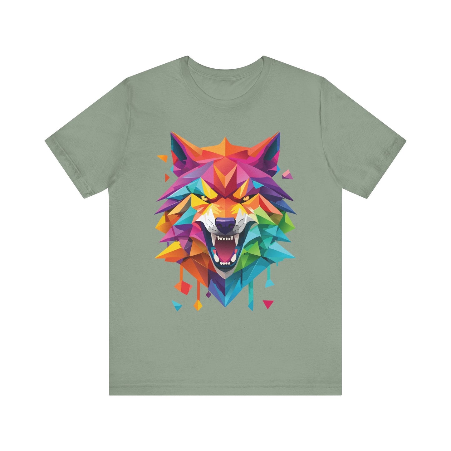 Unisex Animal Shirt With Art Design And Wild Animals Print Tee Short Sleeve Premium