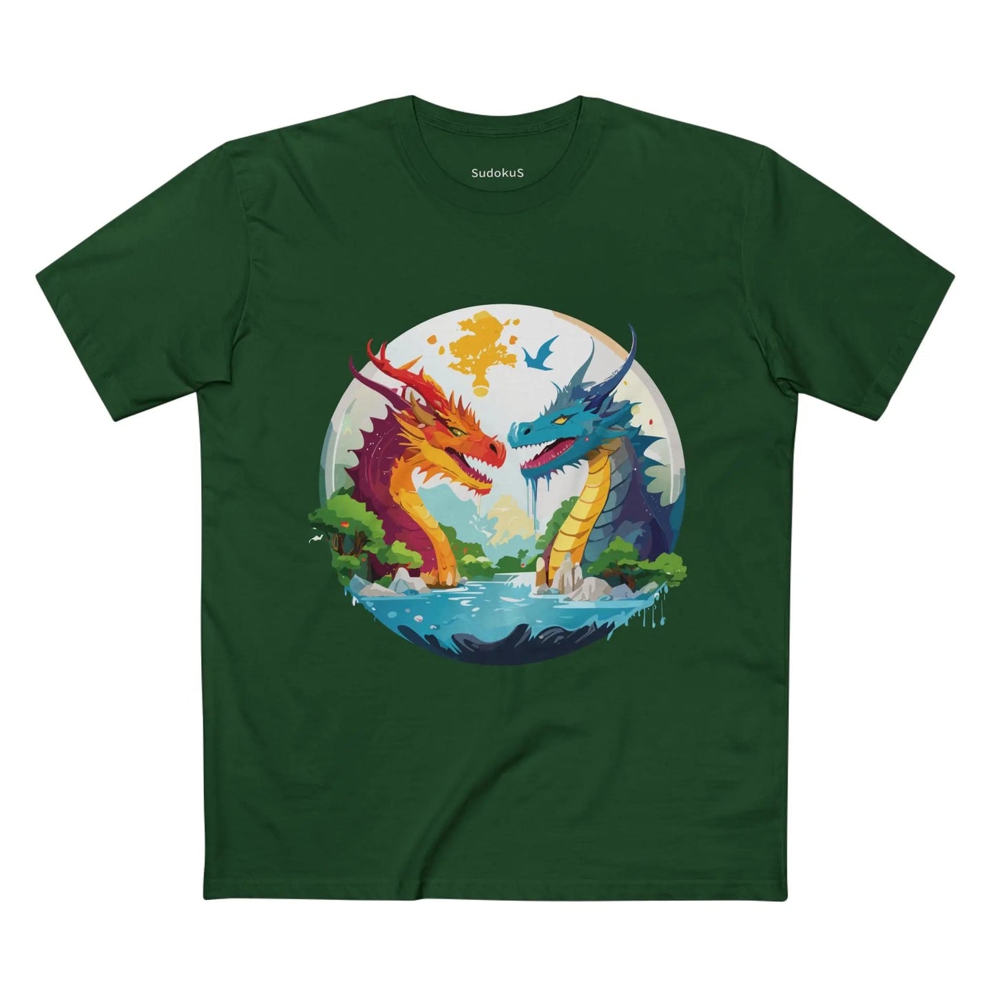Dragon Graphic Unisex 100 Cotton Staple Tee 23