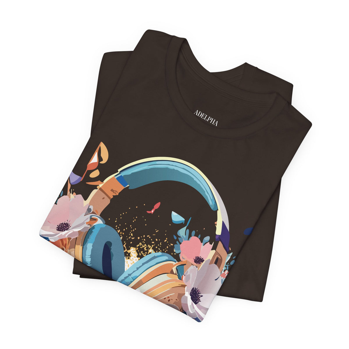 Music Graphic Unisex Cotton Bella+Canvas Tee with Art Design m93