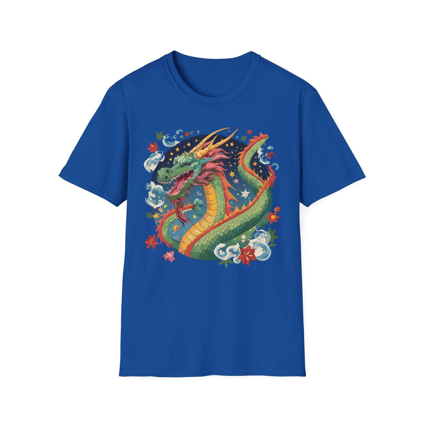 Dragon Graphic Unisex 100 Cotton Tee with Animal Artwork Design 9