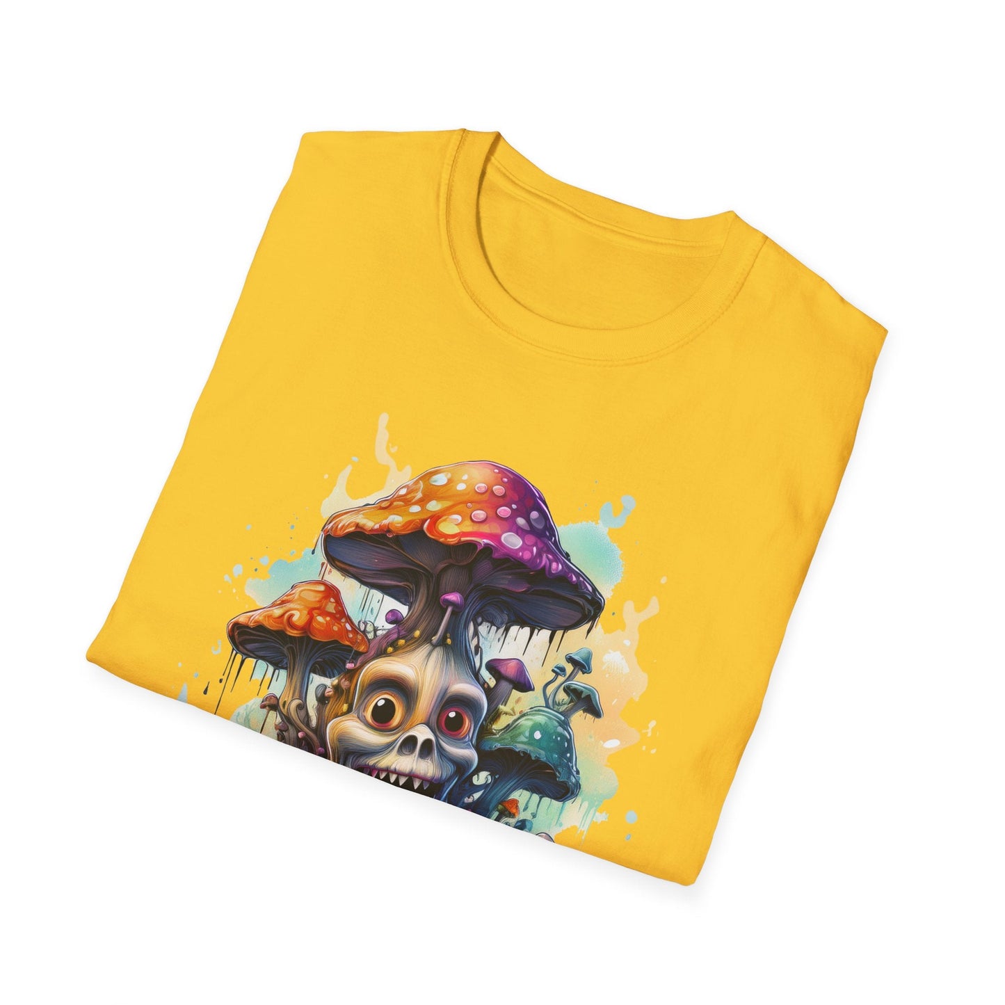 Mashroom Tee Shirt Unisex Graphic Mashroom Tee Fun Fungus Design Softstyle 64000