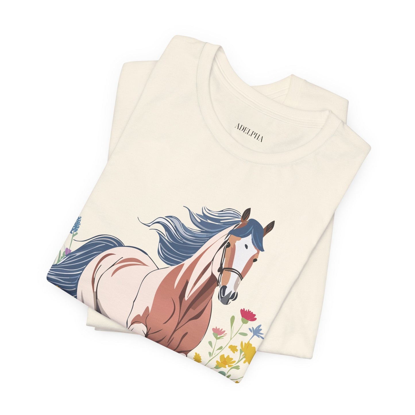 Horse Graphic Unisex 100 Cotton Vintage Animal Art T-Shirt 11