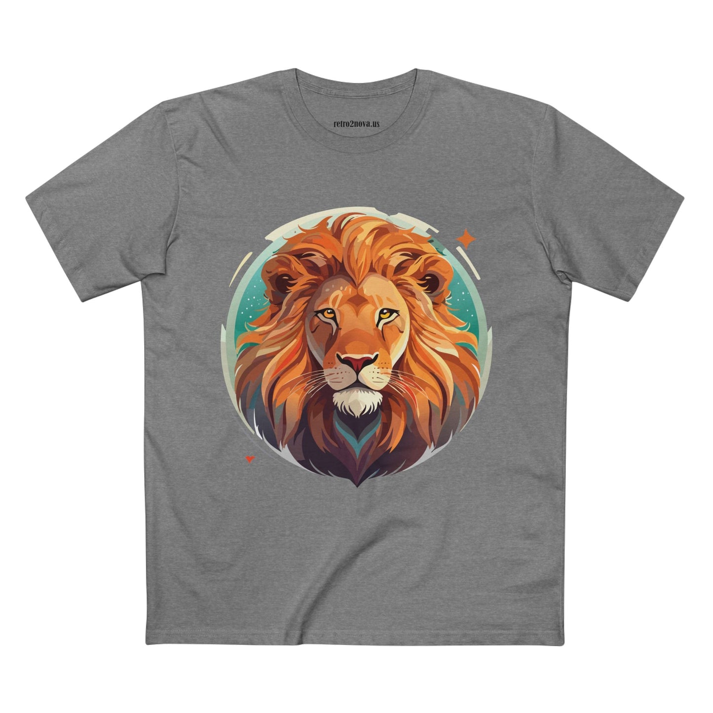 Unisex Lion Shirt With Original Art Design Premium Cotton Tee By Retro2Nova For Soft Breathable Everyday Comfort