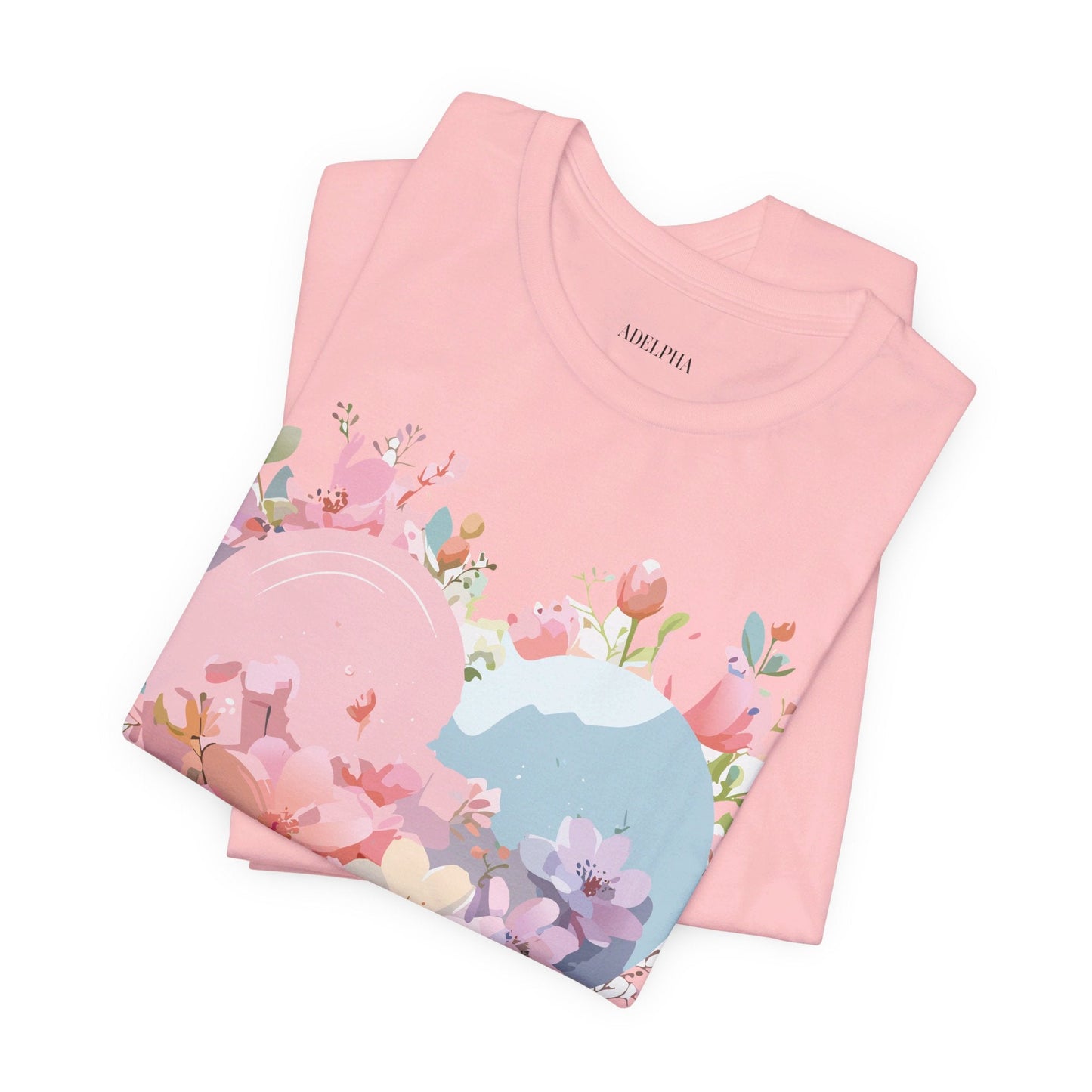 Valentine Day Graphic Unisex 100 Cotton Vintage Artwork with Love and Flower Design Tee 31