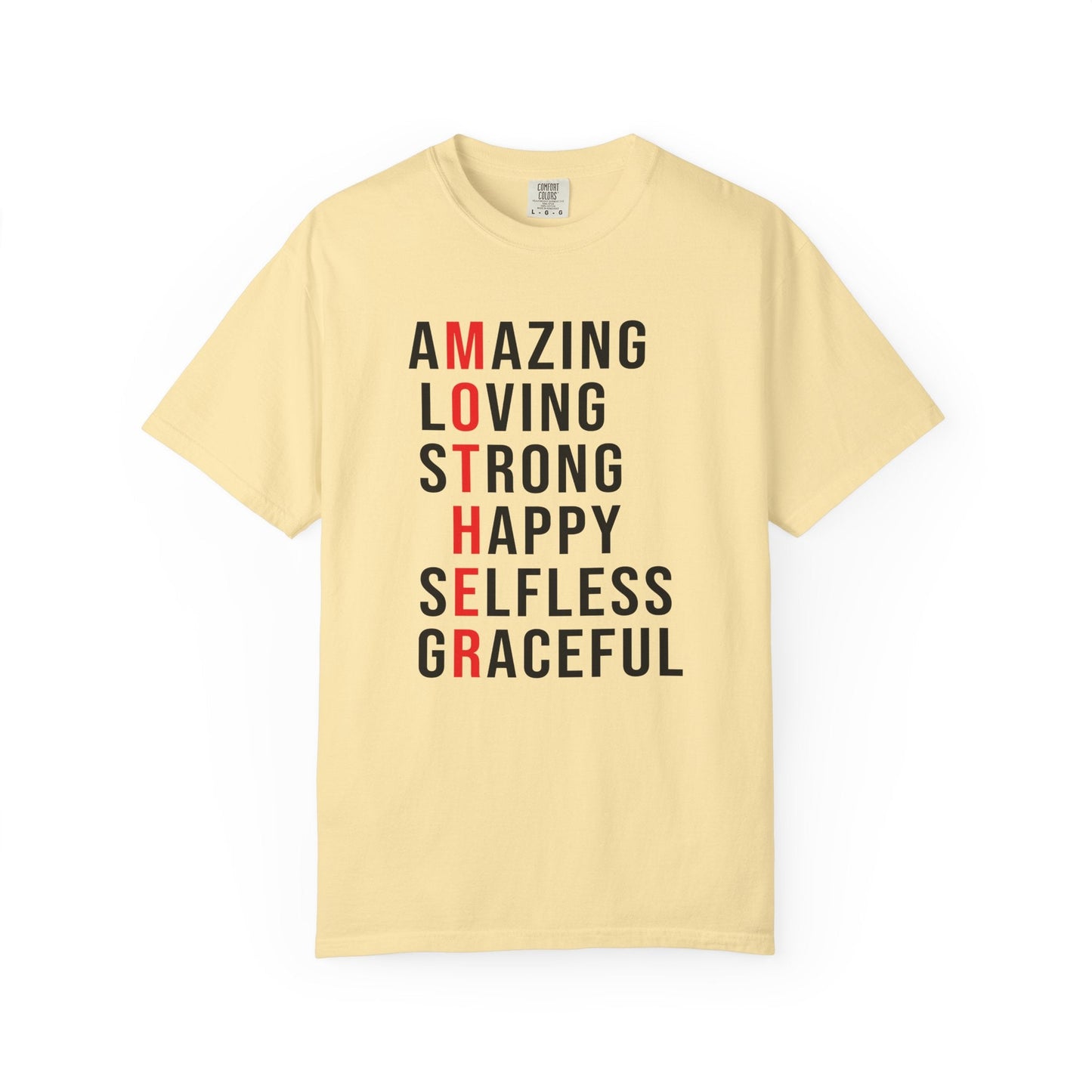 Mom T-shirt Mother's Day Mama Tee Unisex Comfort Colors Garment-Dyed Cotton h14