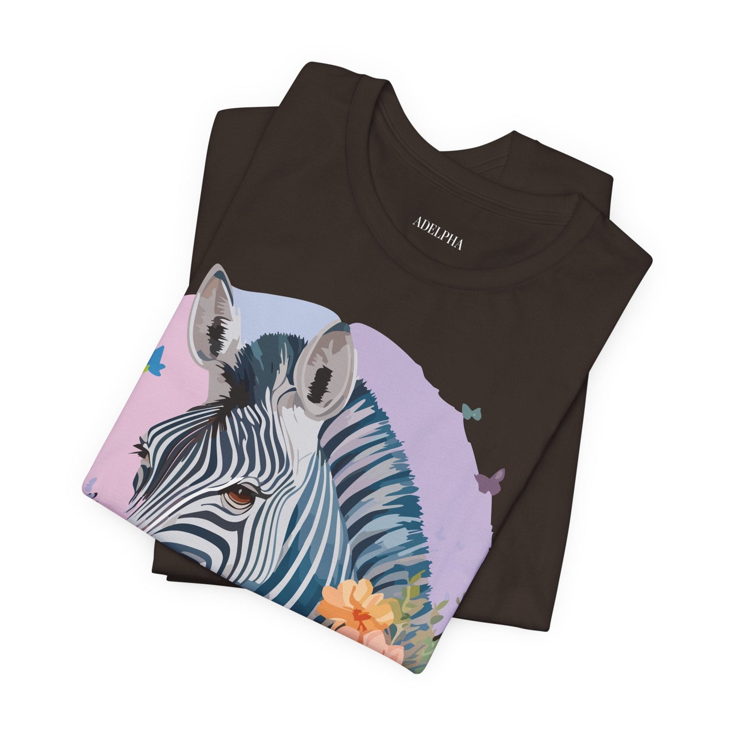 Zebra Graphic Unisex 100 Cotton Vintage Animal Art T-Shirt 3