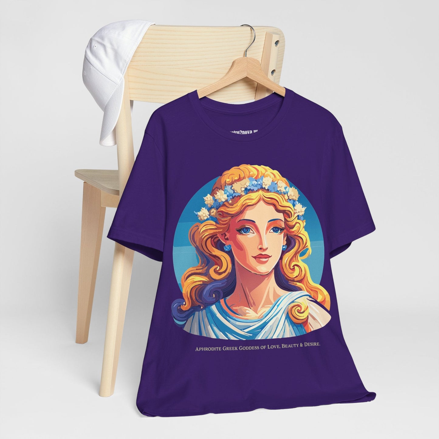 Goddess Aphrodite Unisex Graphic Cotton T Shirt with Retro2Nova Artwork Design Edition