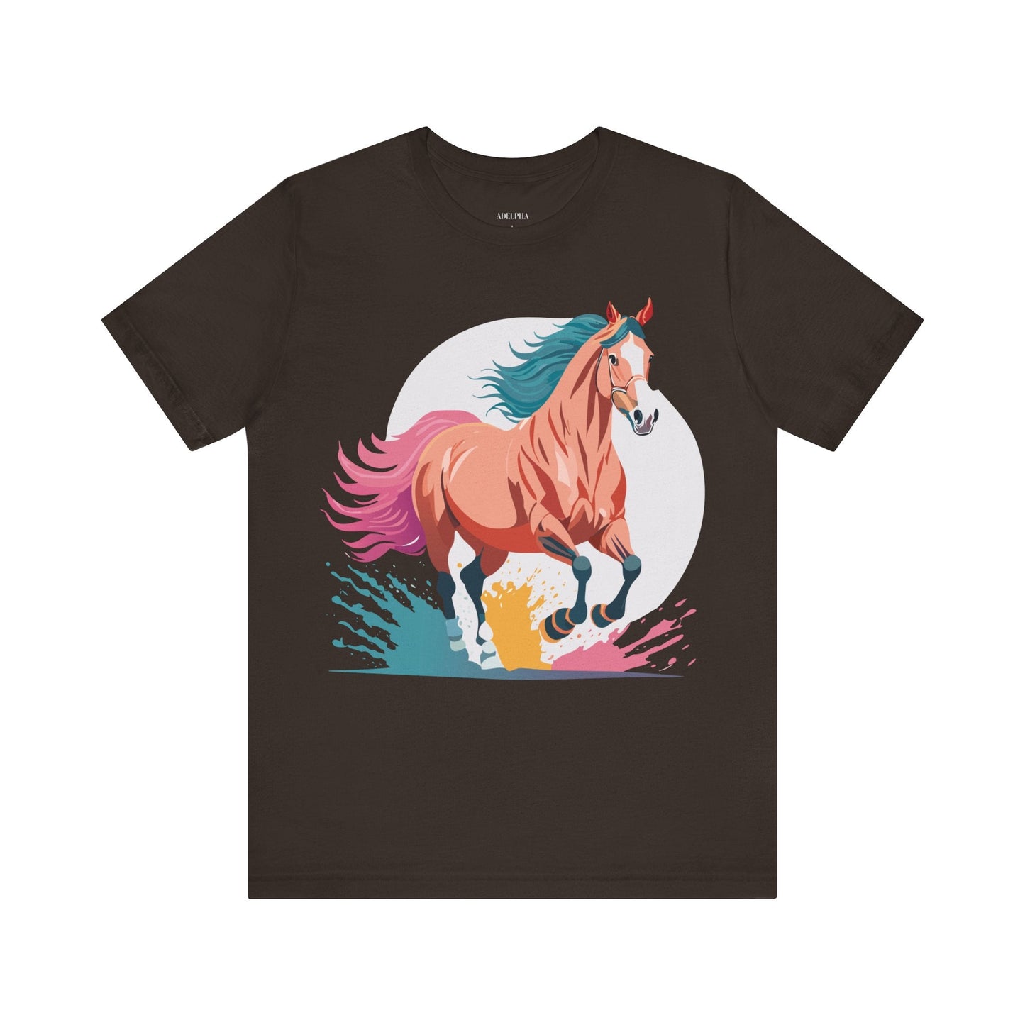 Horse Graphic T Shirt Unisex Adelpha Vintage Inspired Art Design Tee For Everyday Wear