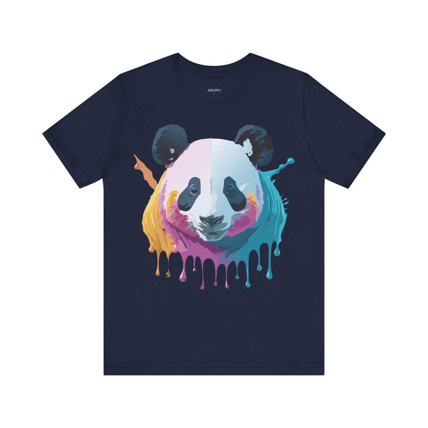 Adelpha Panda Graphic Tee Unisex Vintage Inspired Art Design Short Sleeve Shirt Edition