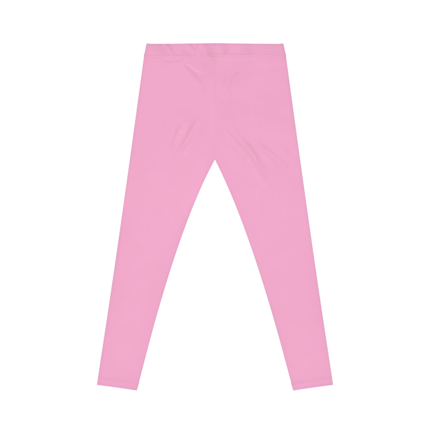 Blush Pop Pink Color Women's Poly-Span Casual Leggings XS-2XL