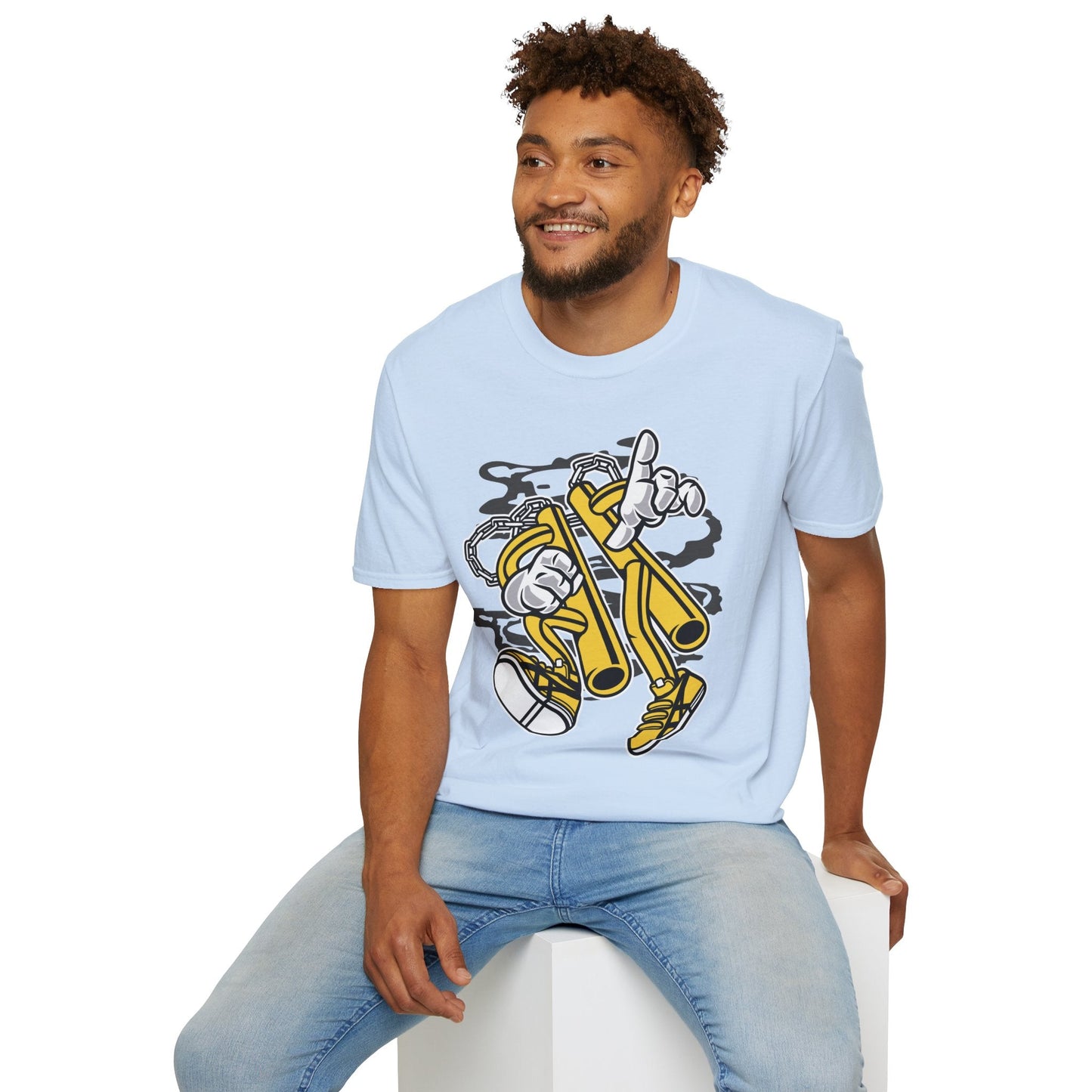 Cartoon T Shirt Animation T Shirt Funny Tee Unisex Softstyle 100 Percent Cotton 64000