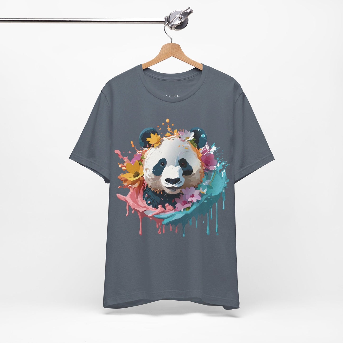 Adelpha Panda Graphic Tee Unisex Short Sleeve Vintage Inspired Artwork Shirt Premium Quality
