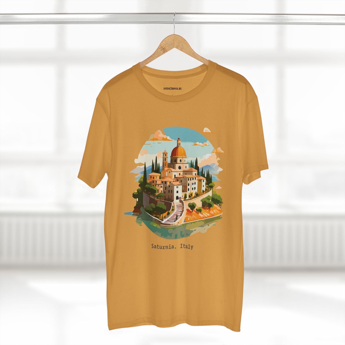 Italy Travel Shirt Unisex Tourist Tee With Original Art Design Retro2Nova Premium Cotton