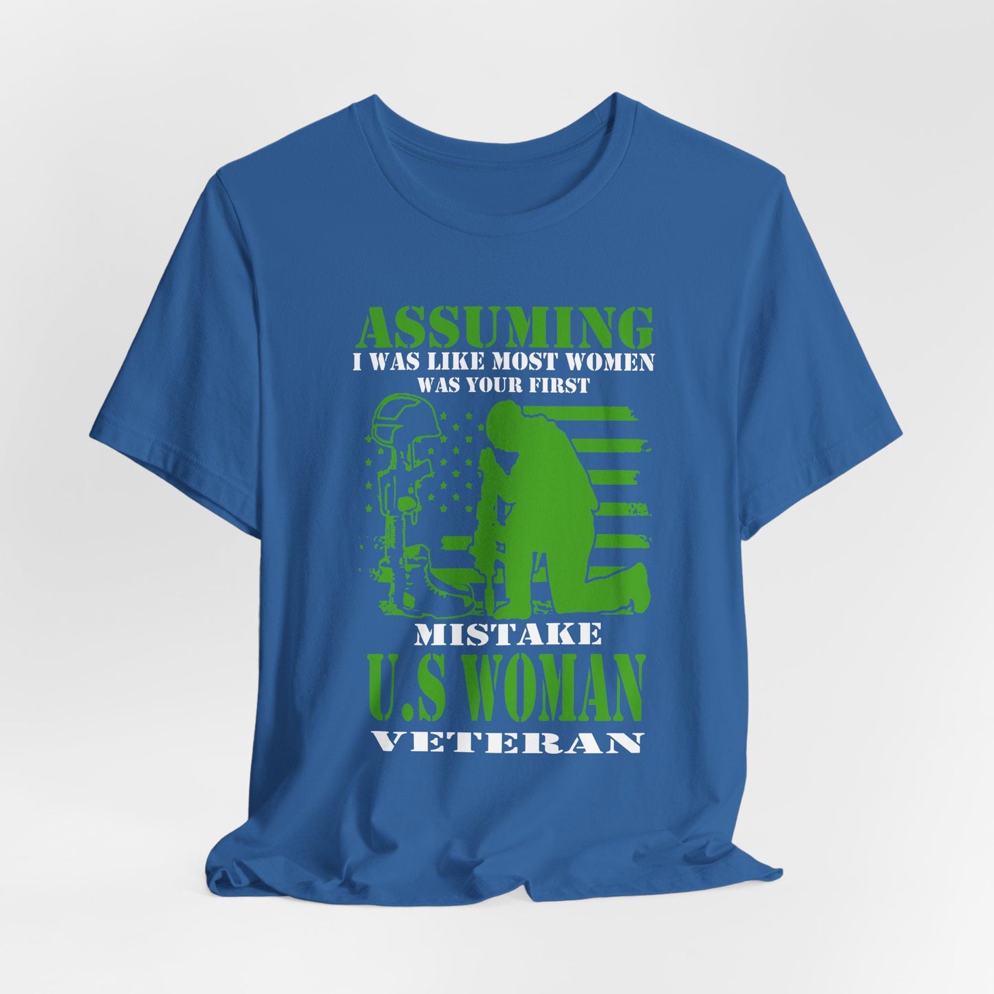 Army Veteran Patriotic Graphic Design Unisex Cotton T-Shirt v45