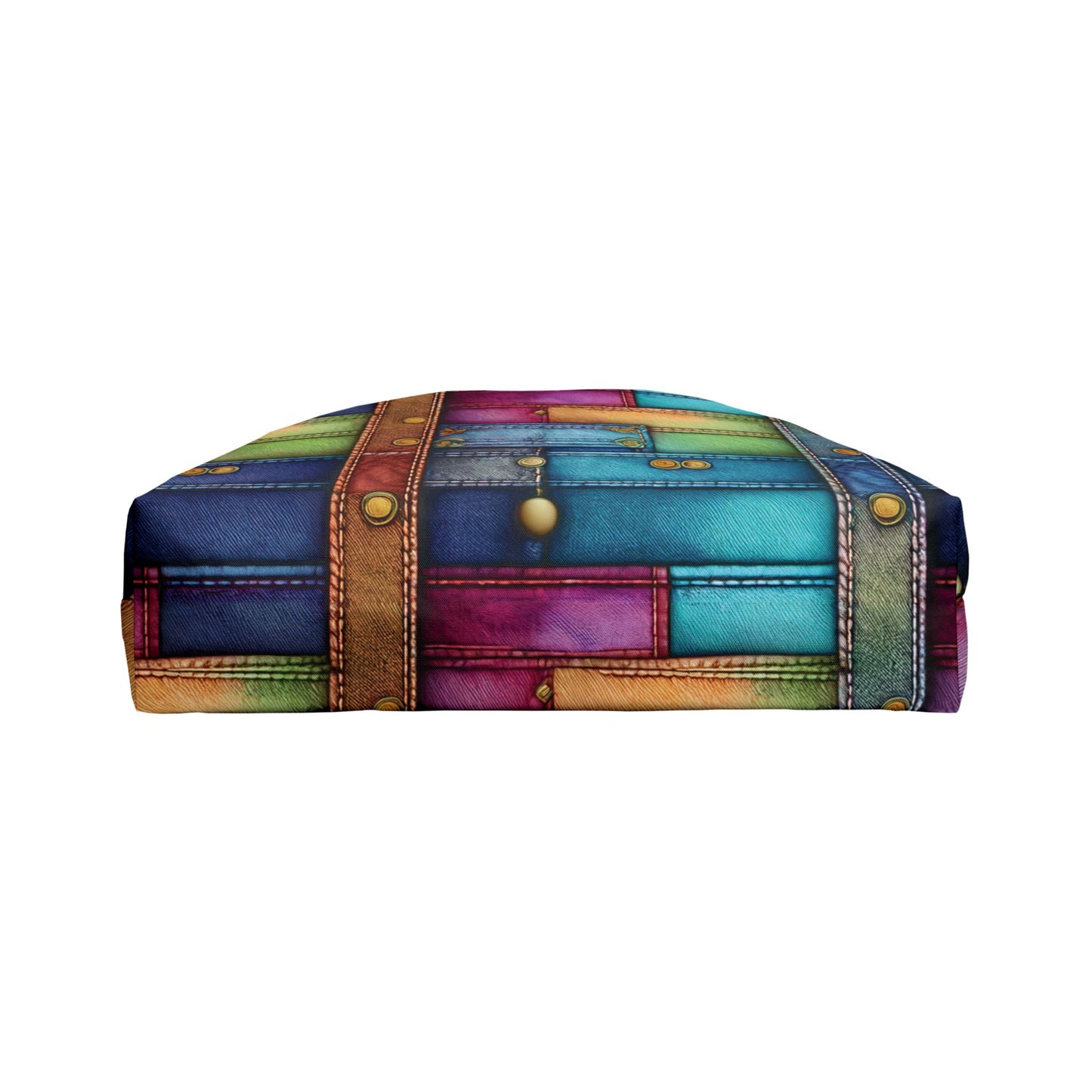 Denim Print Yoga Bag High-Quality 100% Spun Polyester 24x13 Canvas Gym Bag 48