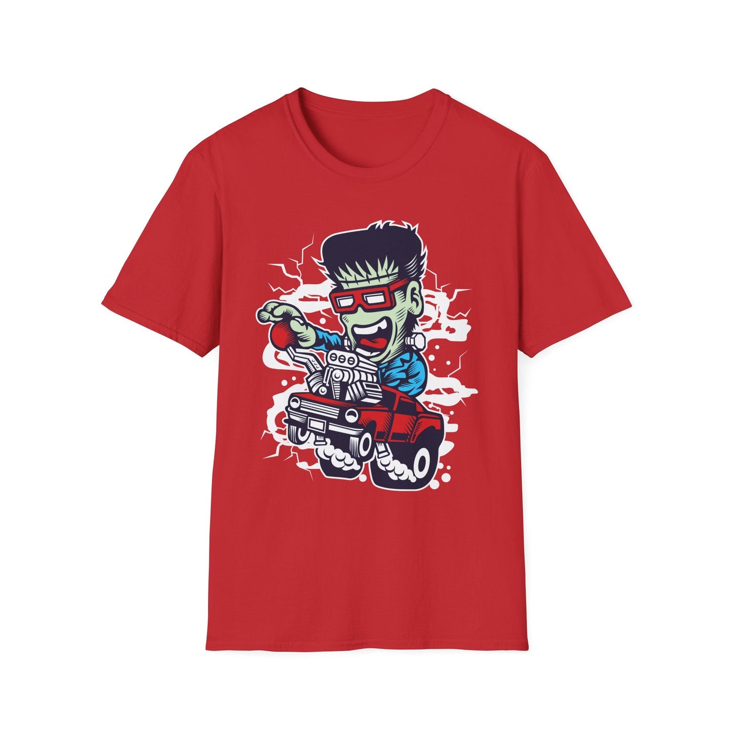 Cartoon T Shirt Animation Tee Funny Unisex Softstyle Gildan 64000 100 Percent Cotton