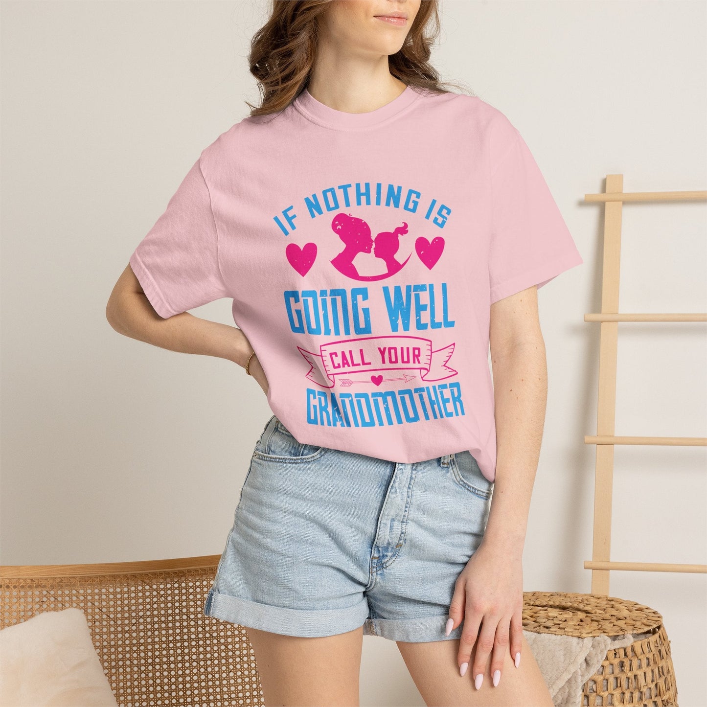 Grandma T-shirt Mother Day Mama Tee Unisex Comfort Colors Garment-Dyed Cotton h76