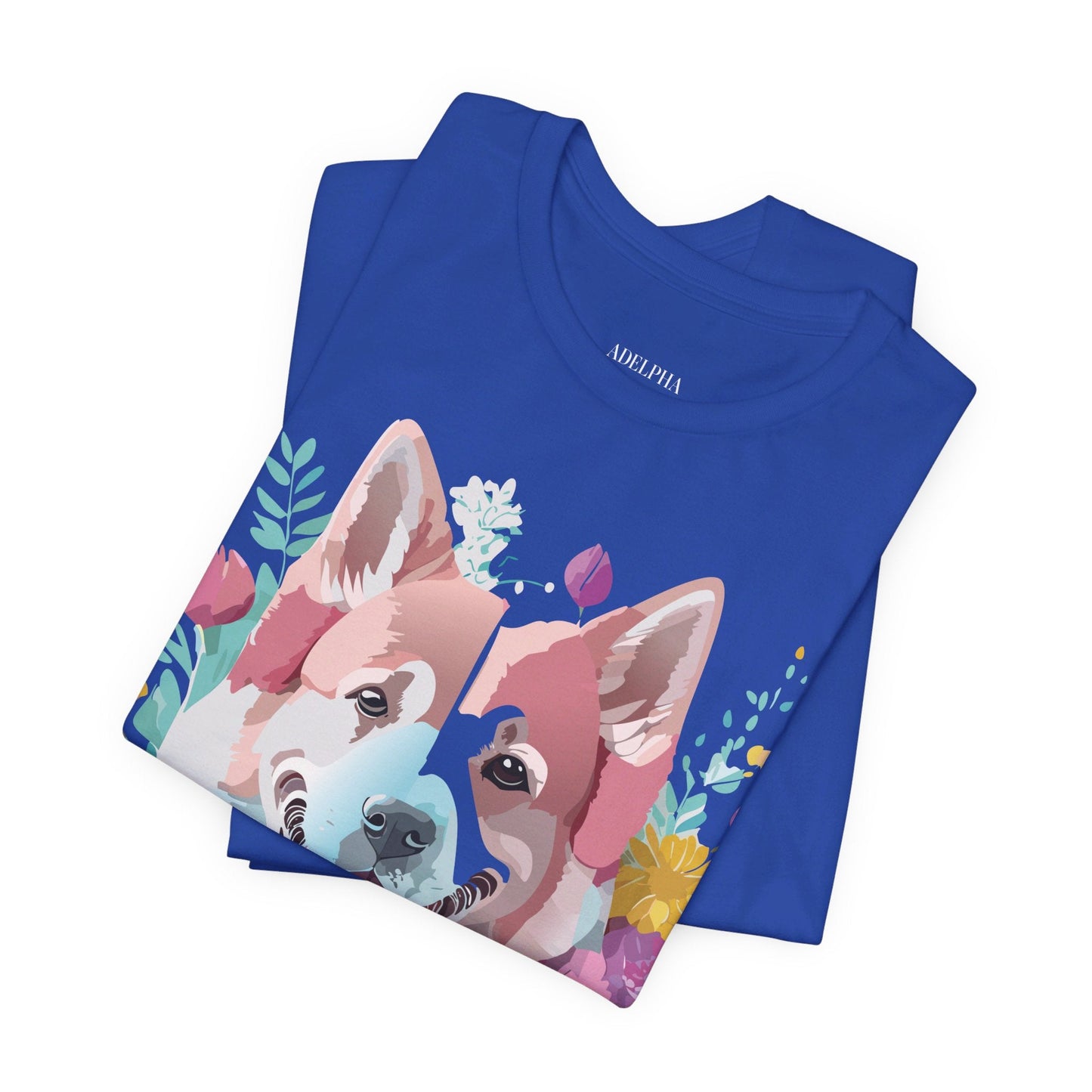 Dog Shirt Graphic Tee Unisex Short Sleeve Adelpha Art Design Vintage Inspired Artwork Edition