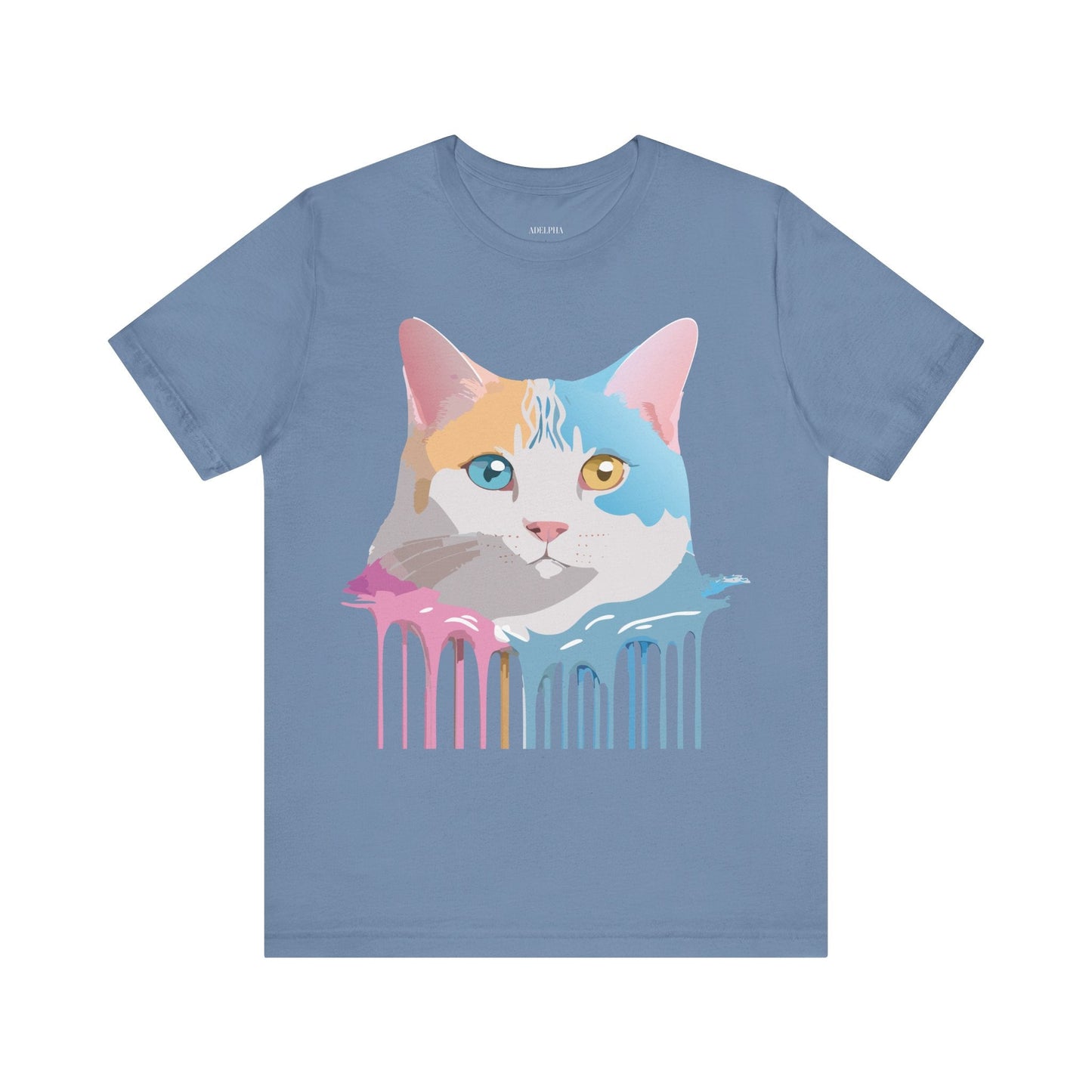 Unisex Cat Shirt Graphic Tee With Vintage Adelpha Art Design