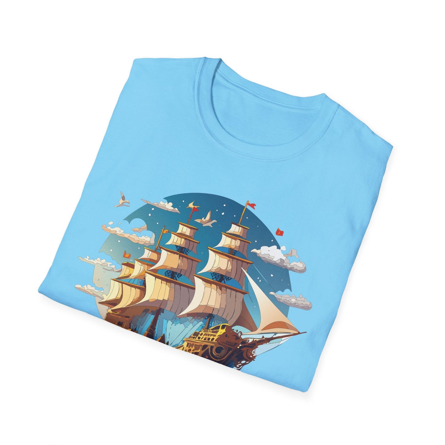 Ship T Shirts Frigate Vessel Tee Shirt Unisex Gildan Softstyle 64000 Cotton Tee Comfort Fit