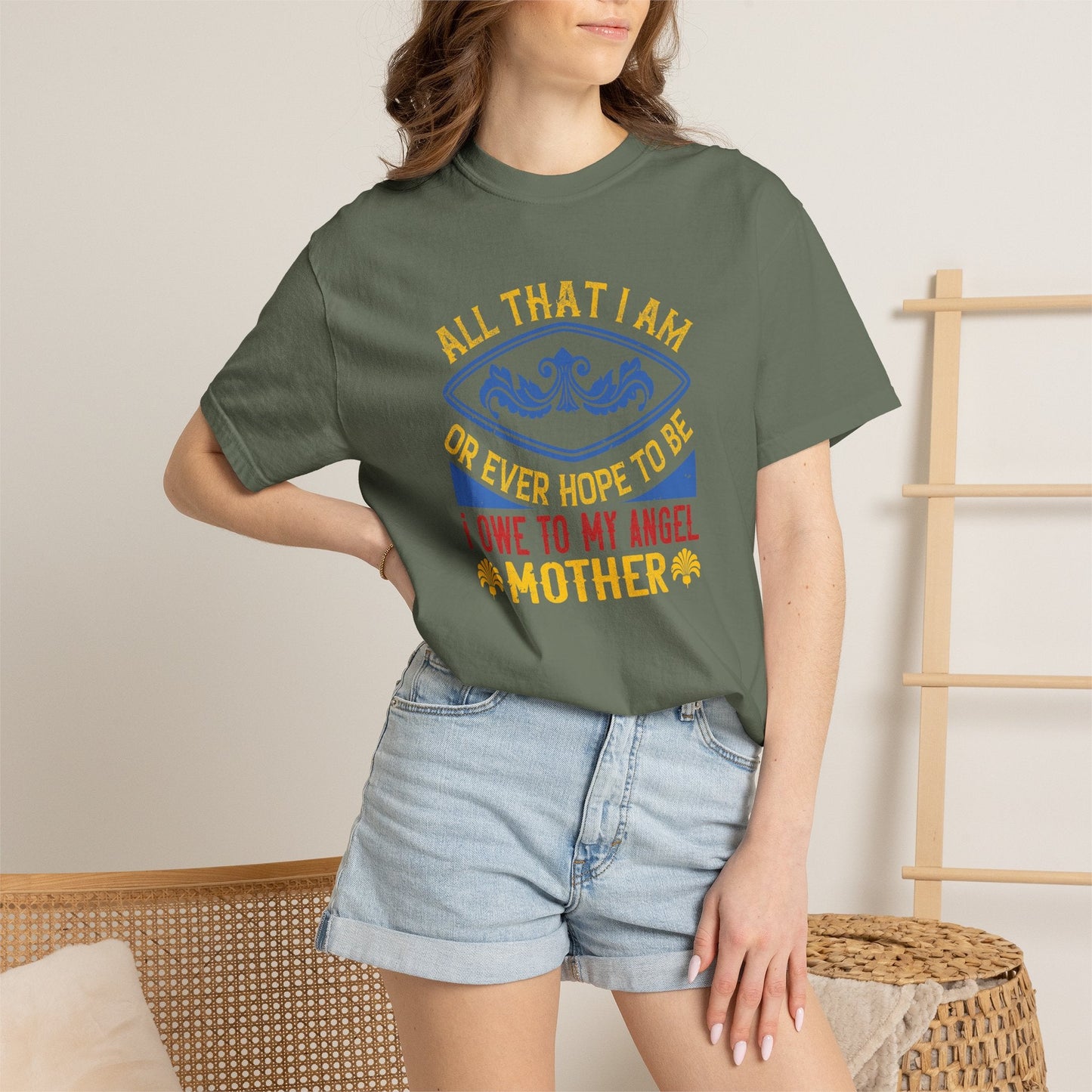 Mom T-shirt Mother Day Mama Tee Unisex Comfort Colors Garment-Dyed Cotton h61