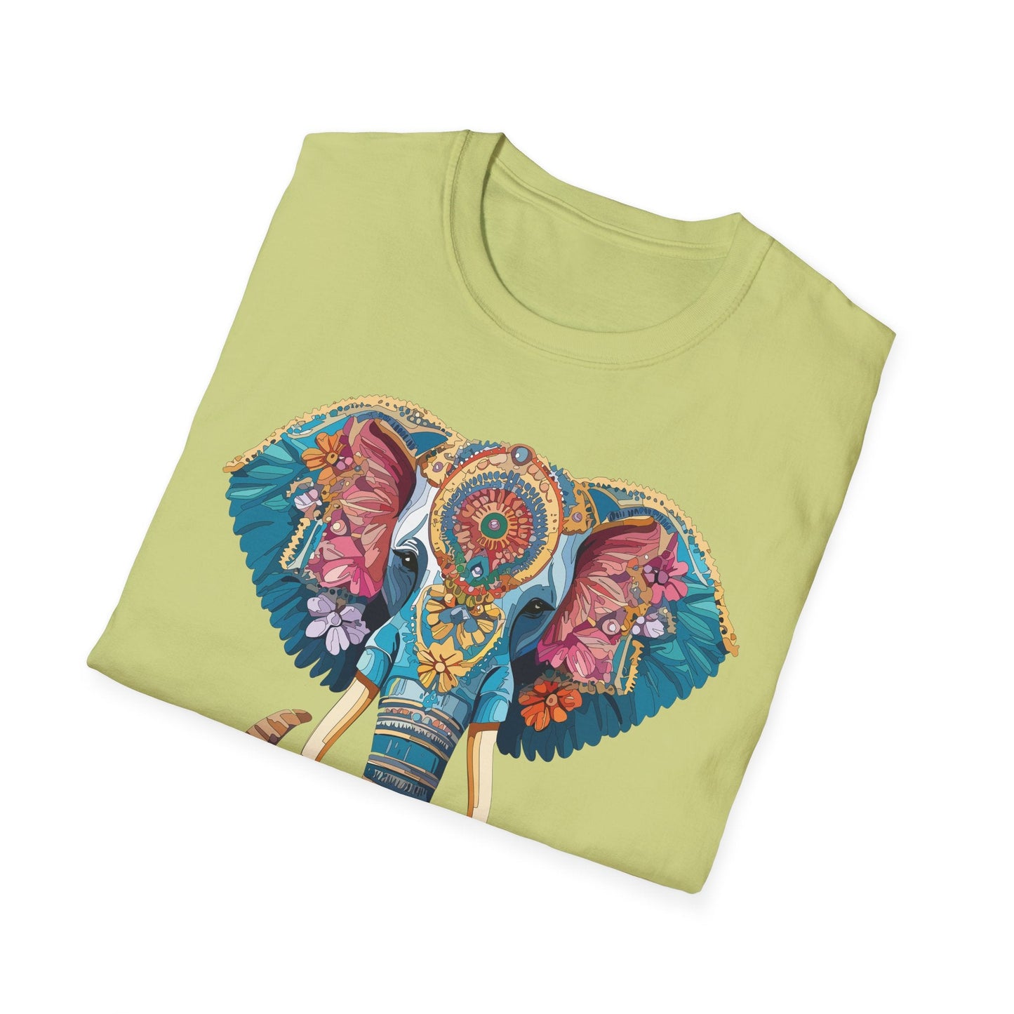 Unisex Elephant Graphic T Shirt Cartoon Elephant Tee Gildan Softstyle 64000 Premium Cotton