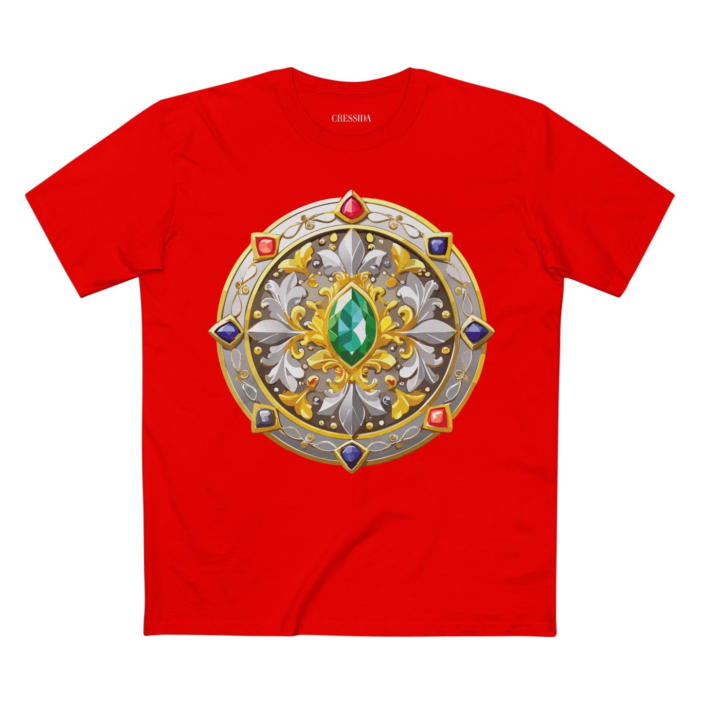 Medallion Graphic T-Shirt Unisex 100 Cotton With Gold Art Design Medal Tee 5