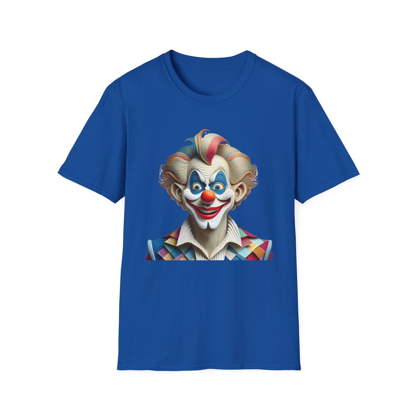 Unisex Clown Shirt Funny Man Circus Tee Softstyle Gildan 64000 Short Sleeve Everyday Comfort