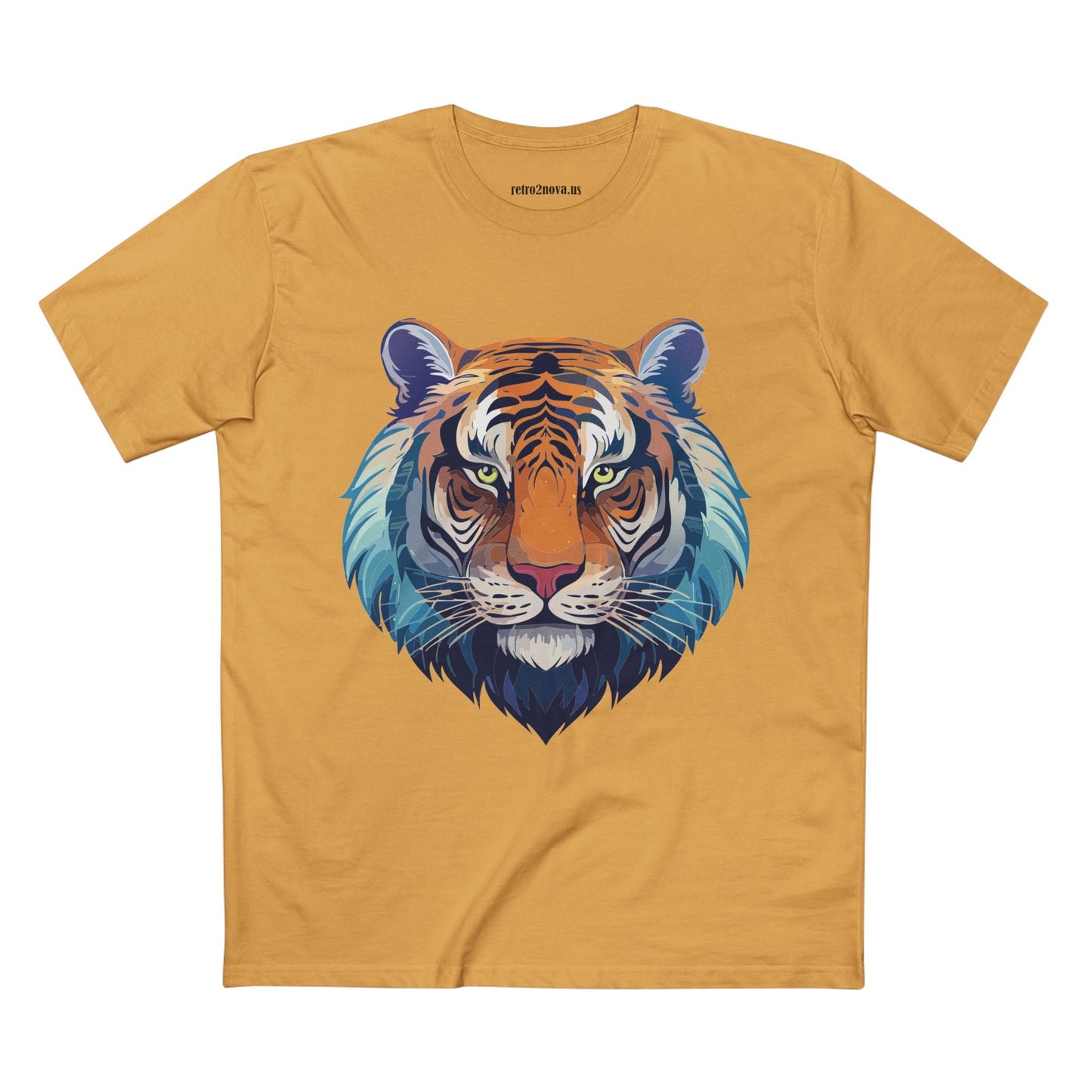 Tiger Shirt Unisex Premium Cotton Staple Tee With Original Art Design From Retro2Nova Exclusive Art Collection