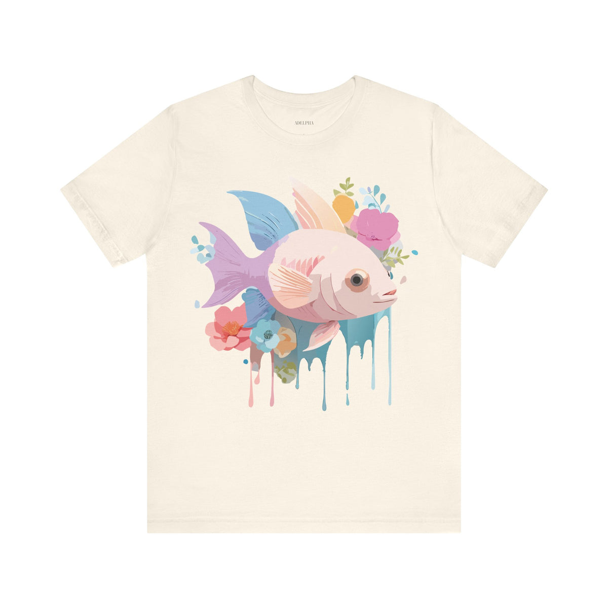 Fish Graphic Design Tee Bella+Canvas Unisex 100 Cotton Tee Shirt a102