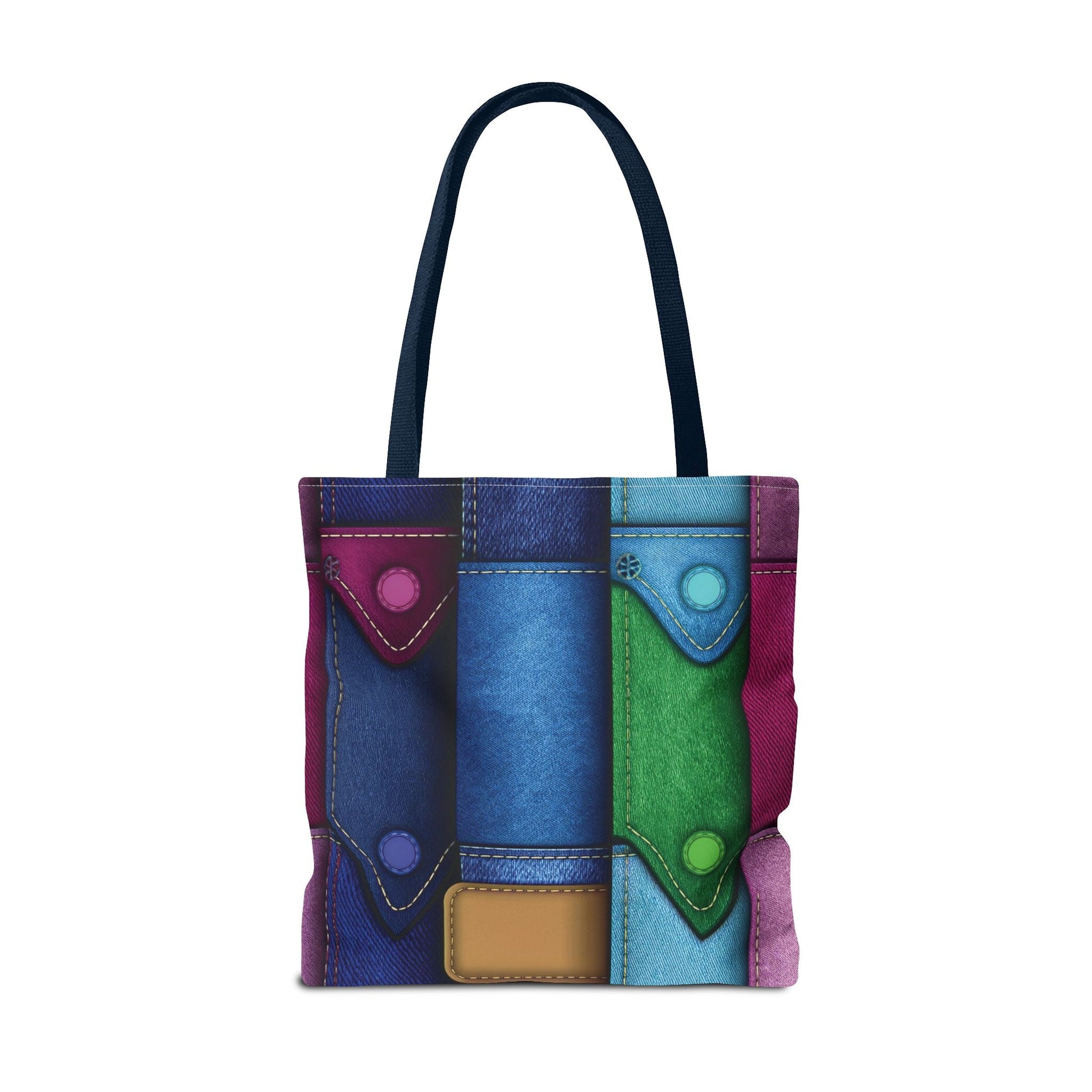 Denim Canvas Bag, Tote Bag Denim Printify