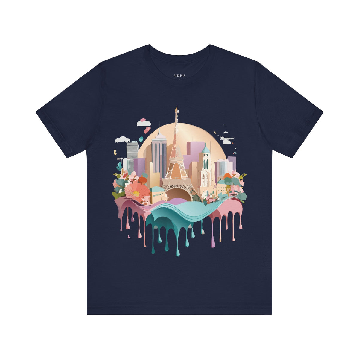 Unisex Cotton Bella+Canvas Tee with Paris