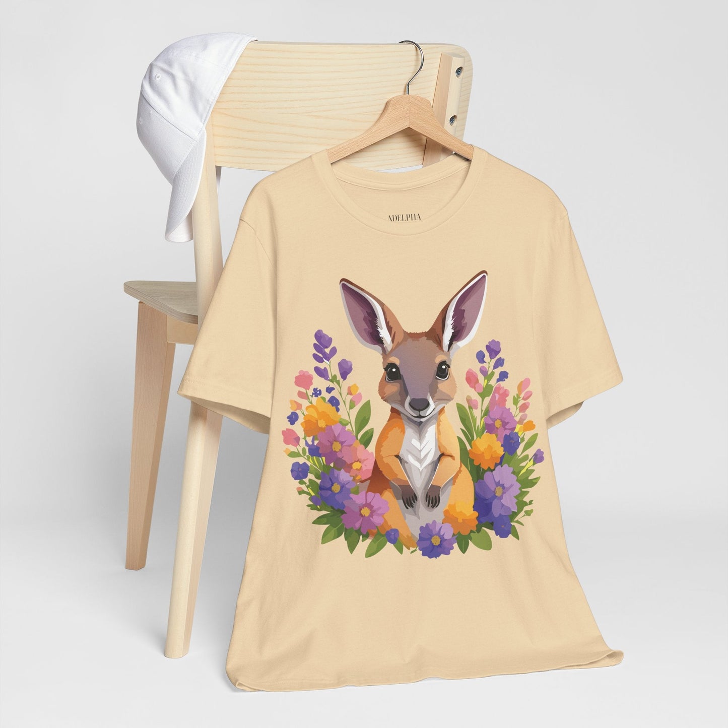 Kangaroo Graphic Unisex 100 Cotton Vintage Animal Artwork Tee 2