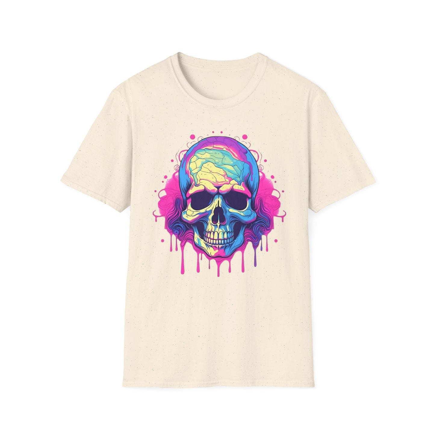 Skull Tee Shirt Unisex Skeleton Design Gildan Softstyle 64000 Ring Spun Cotton Tee