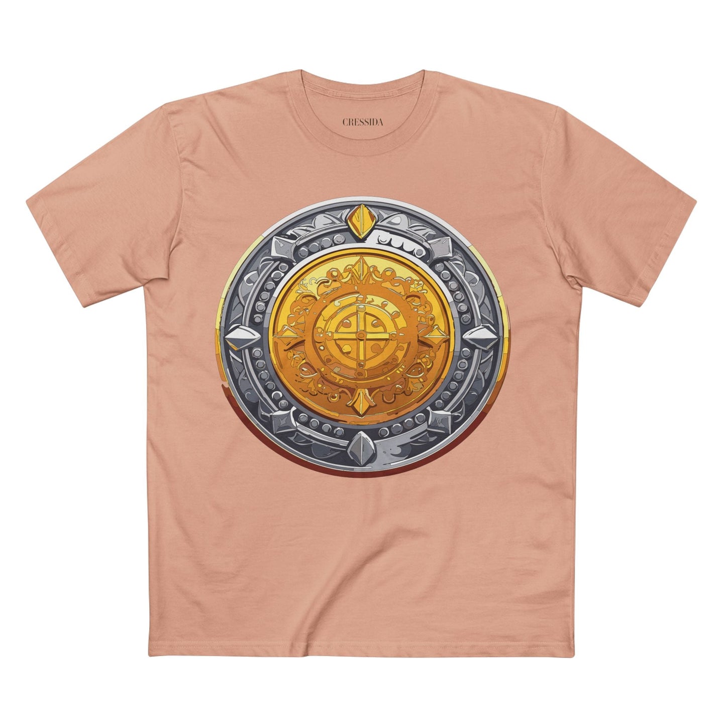 Antique Gold Coin Graphic Design T-Shirt Unisex 100 Cotton With Golden Print Artwork Tee 4